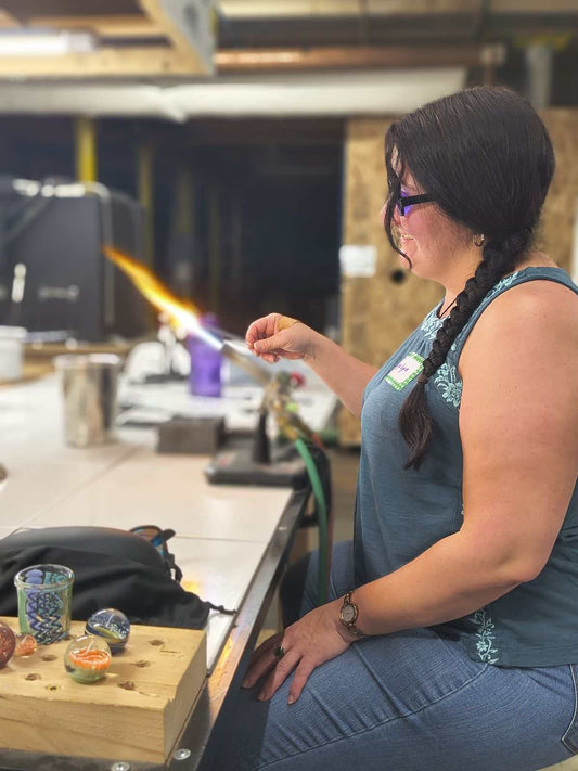 Holiday Flameworking: Candy Canes & Icicles