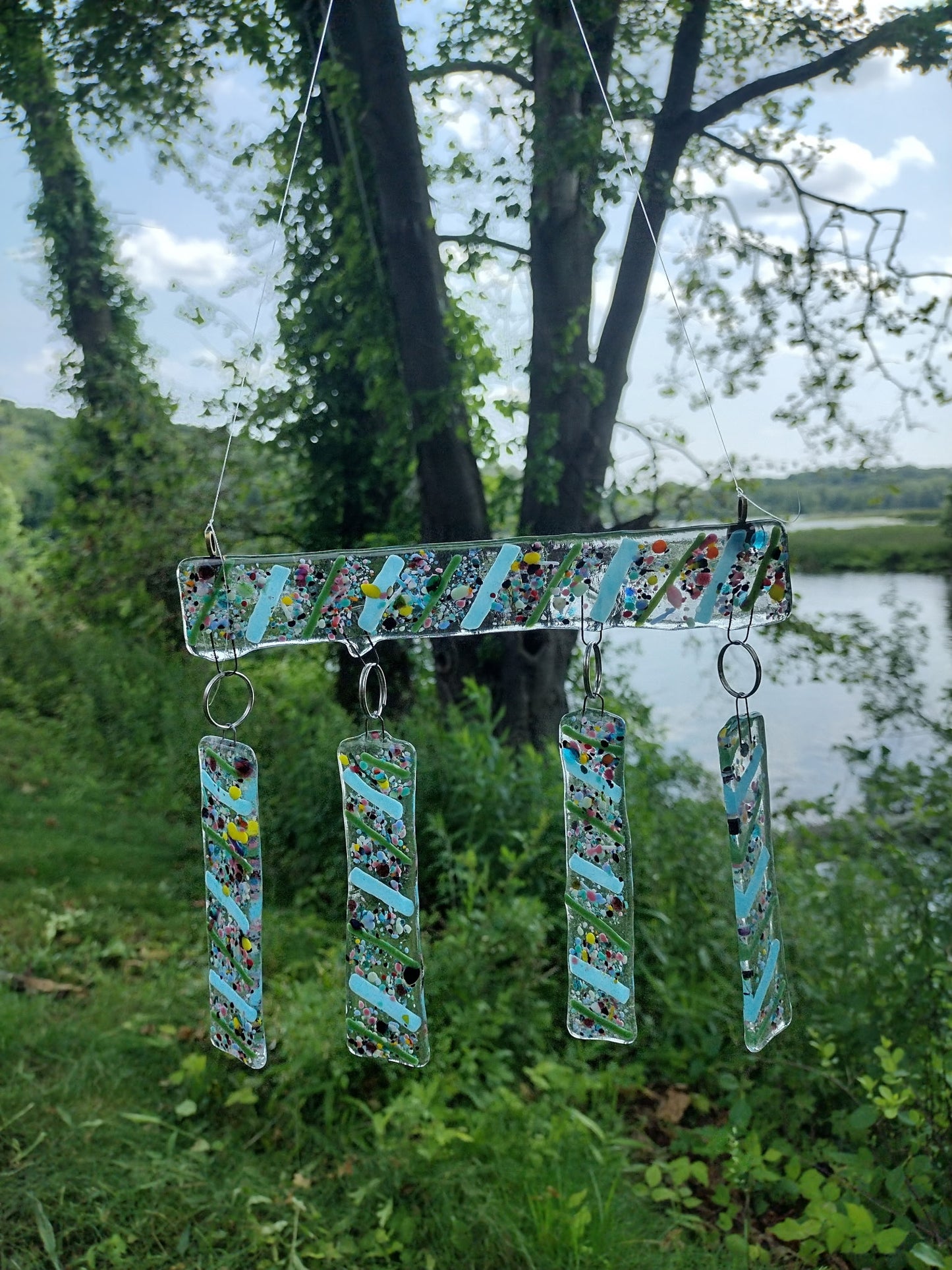 Make Your Own Fused Glass Windchimes