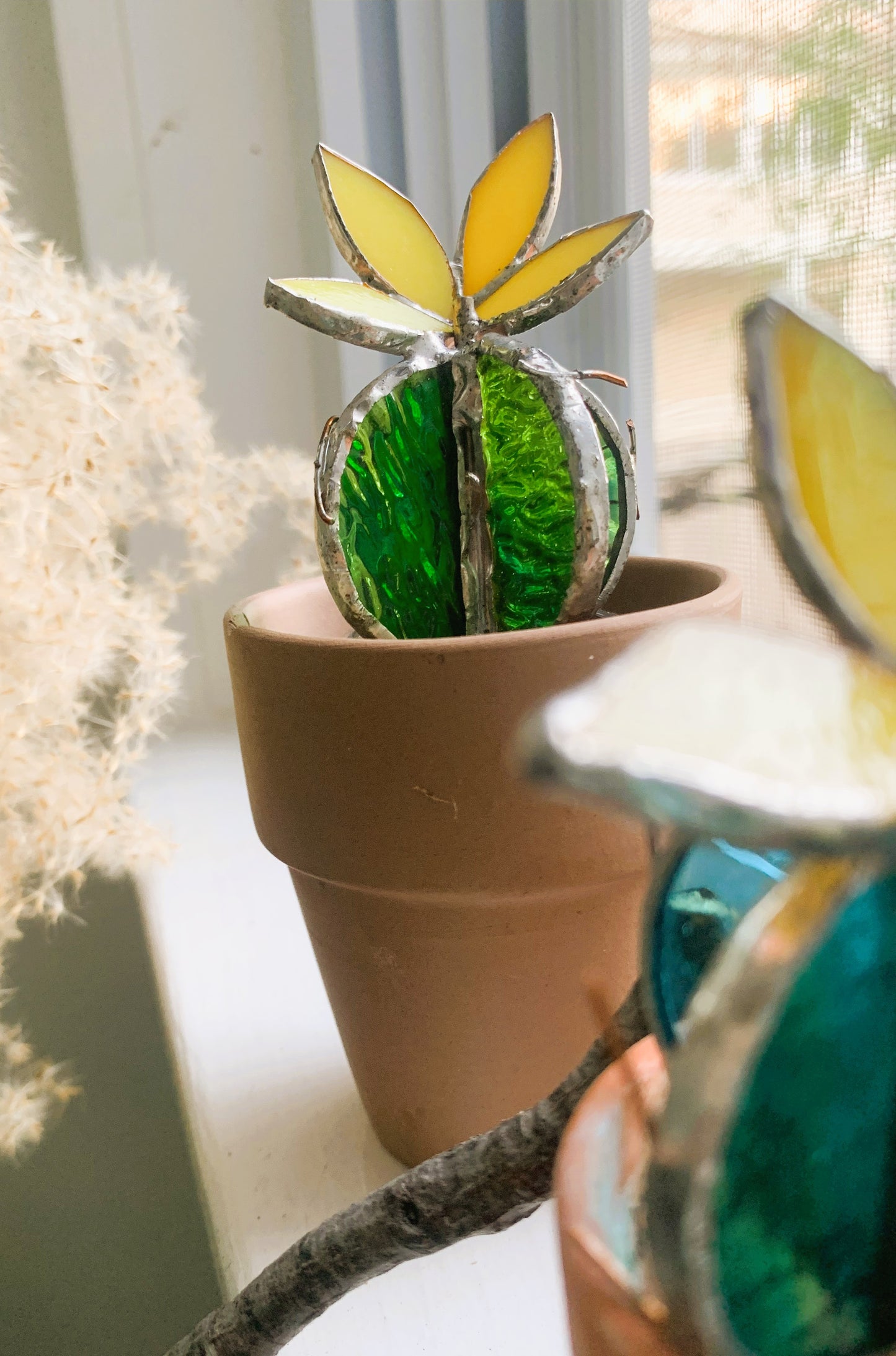 Make Your Own Stained Glass 3D Succulent Plant with Pot