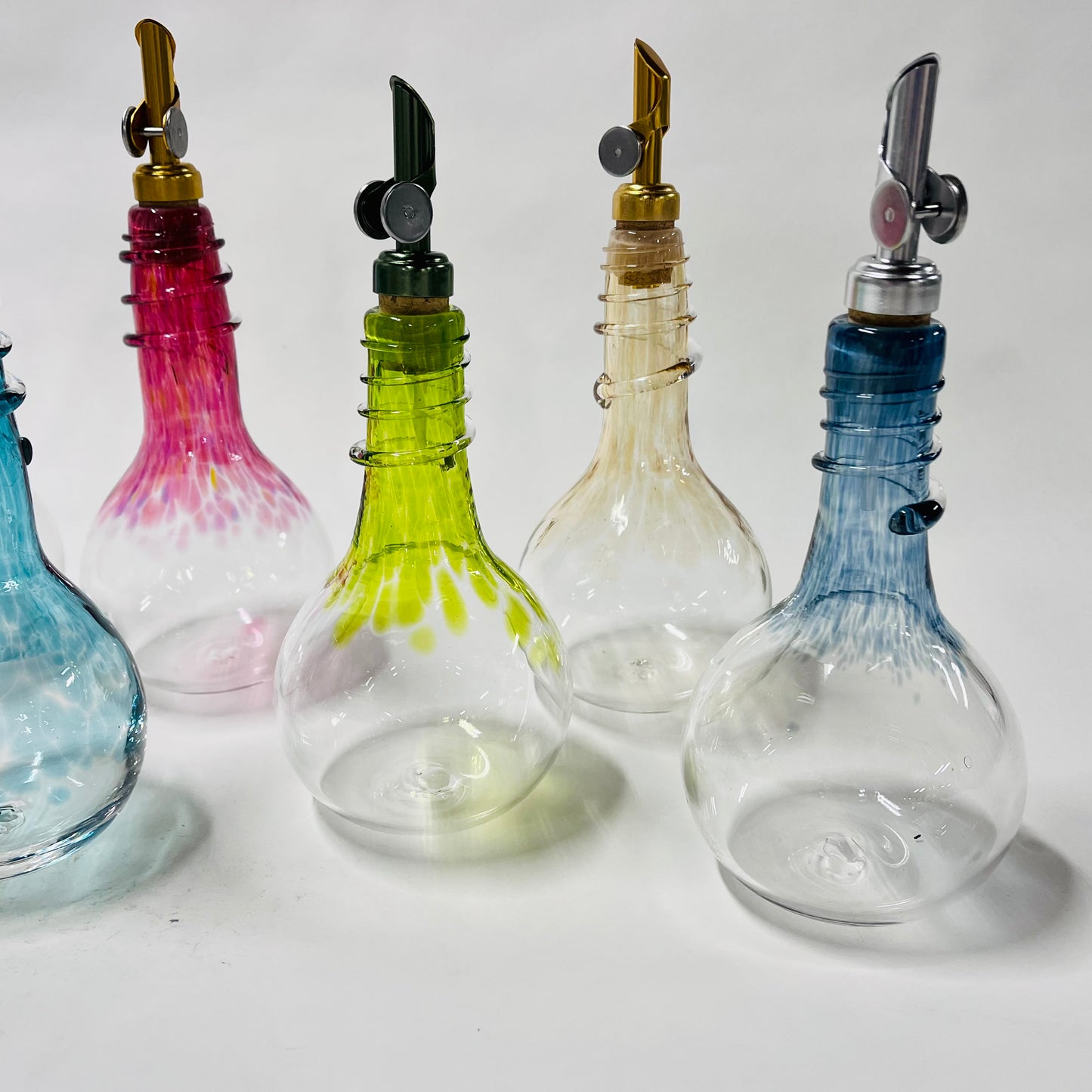 Hyacinth Oil and Vinegar Drizzler Bottles