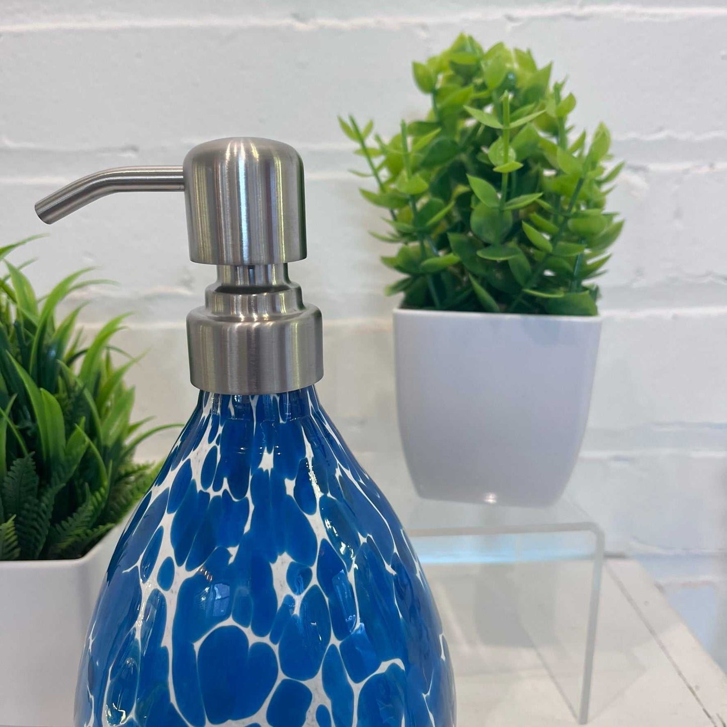 Blown Glass Soap Dispensers