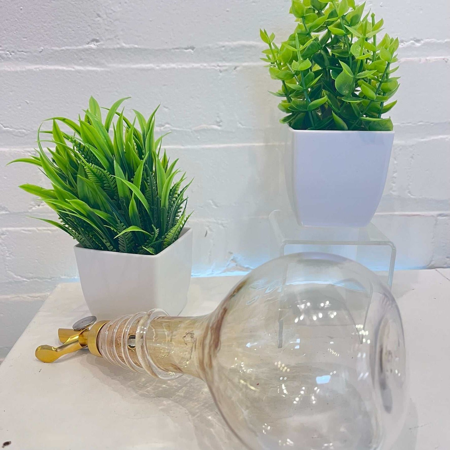Topaz Spiral Oil & Vinegar Drizzler Bottles