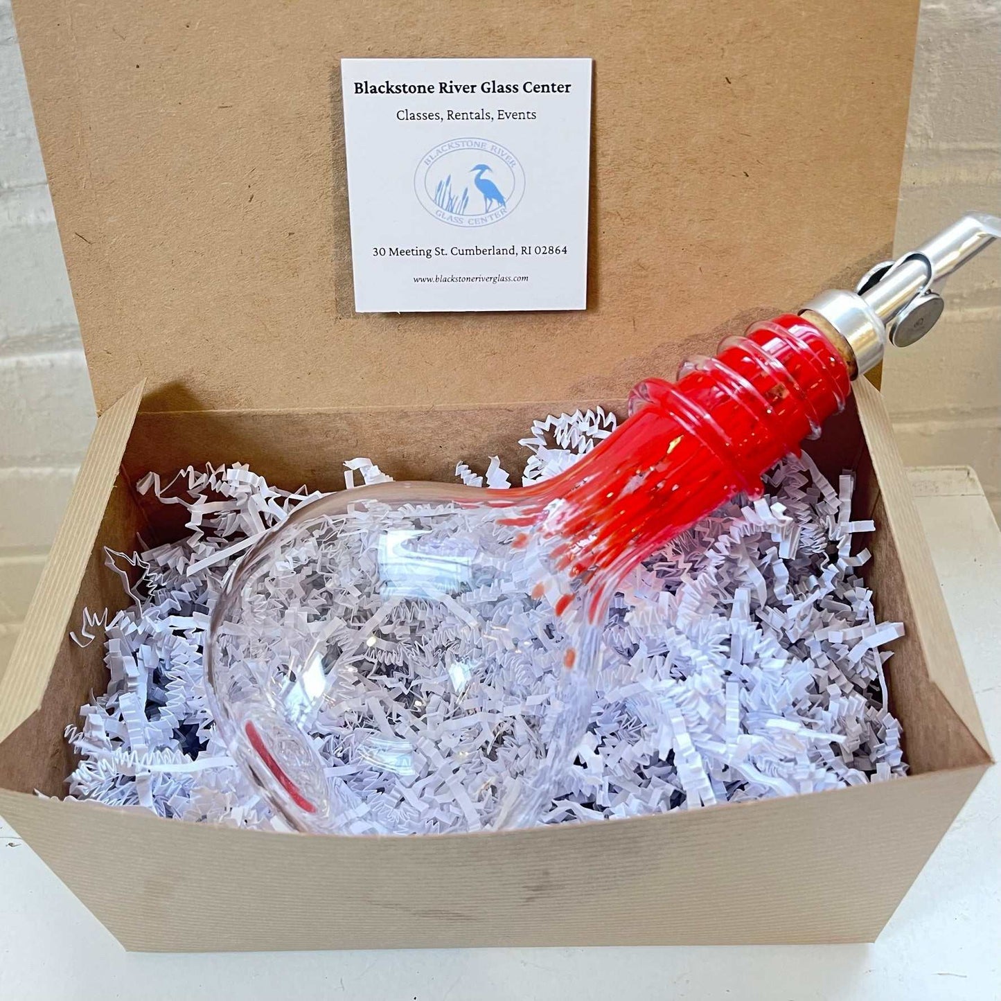 Red Spiral Oil & Vinegar Drizzler Bottles