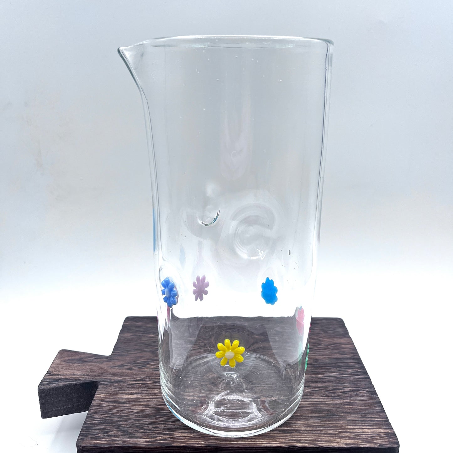 Hand Blown Stemless Wine Glass Set and Pitcher| Made in Rhode Island.