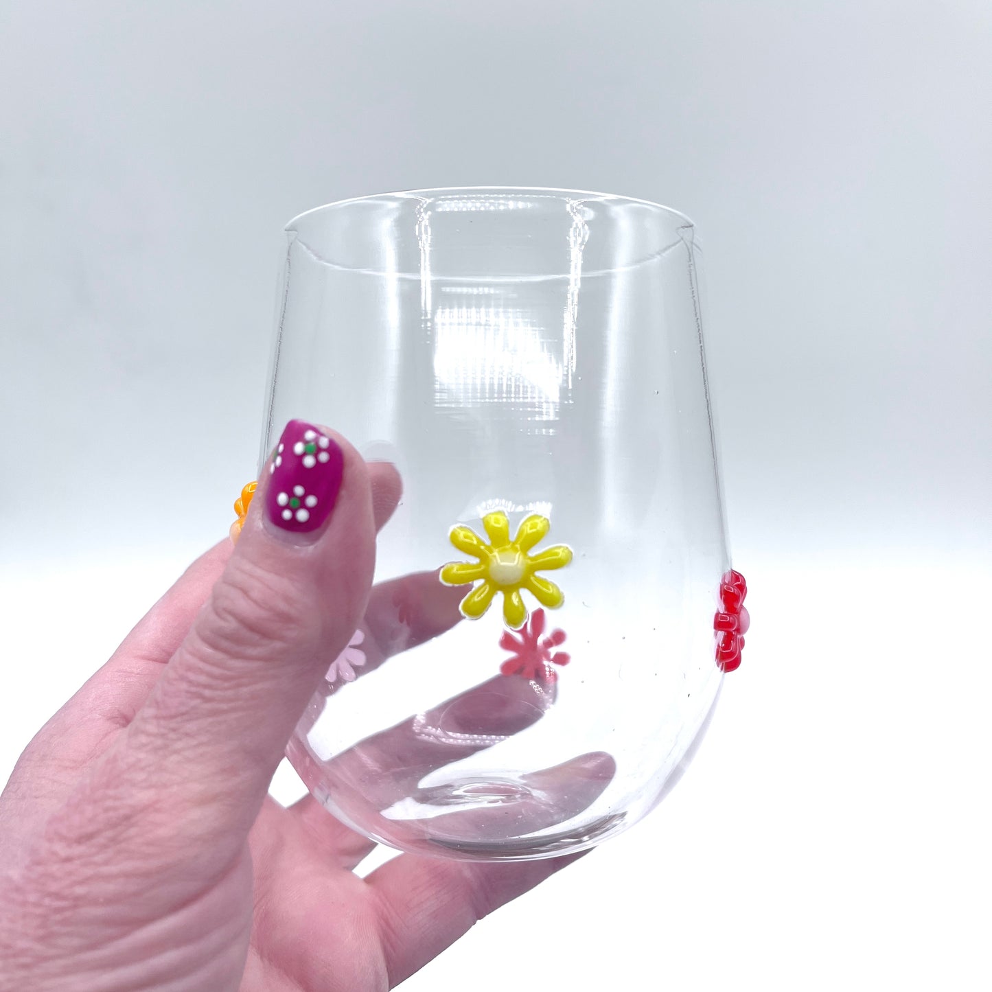 Hand Blown Stemless Wine Glass Set and Pitcher| Made in Rhode Island.