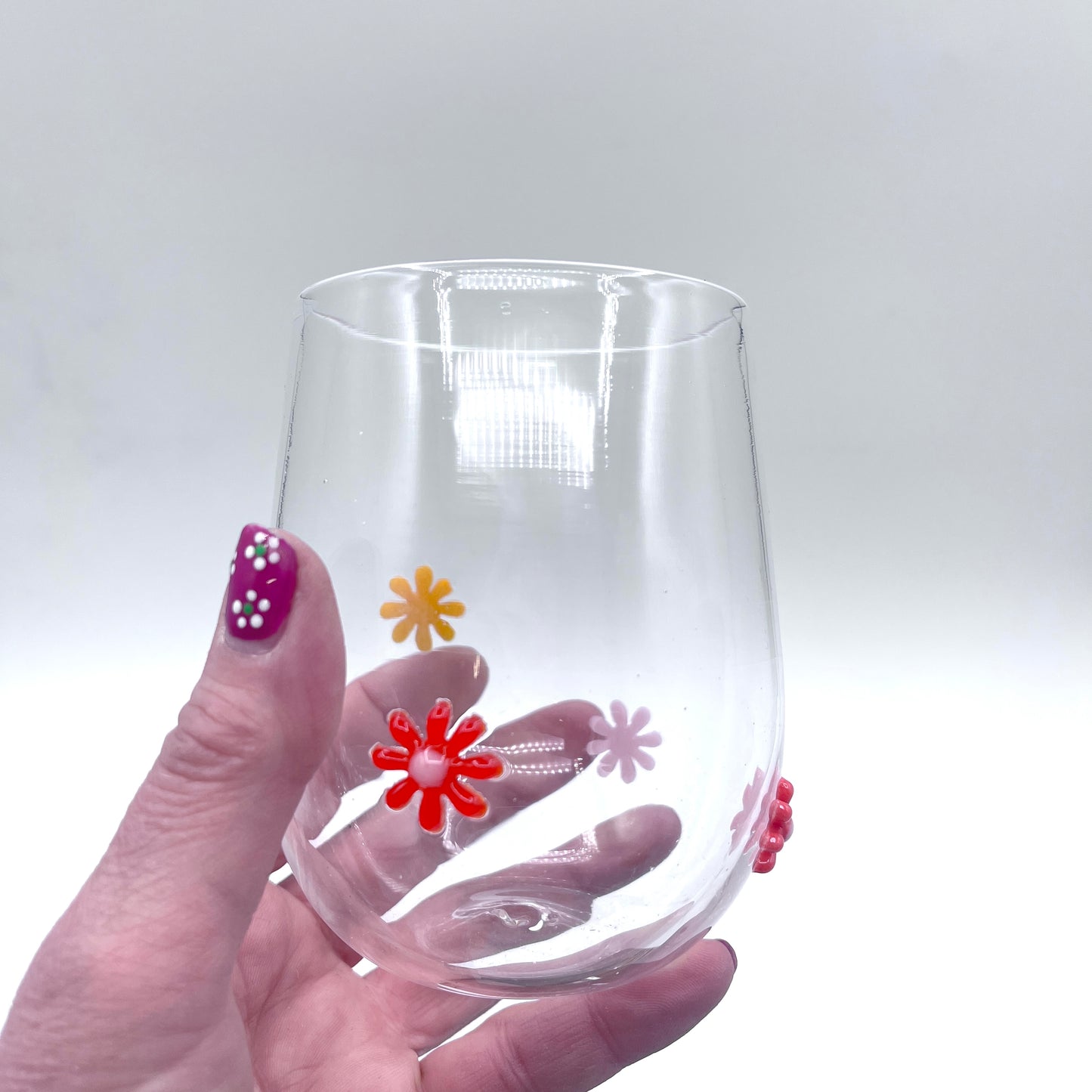 Hand Blown Stemless Wine Glass Set and Pitcher| Made in Rhode Island.