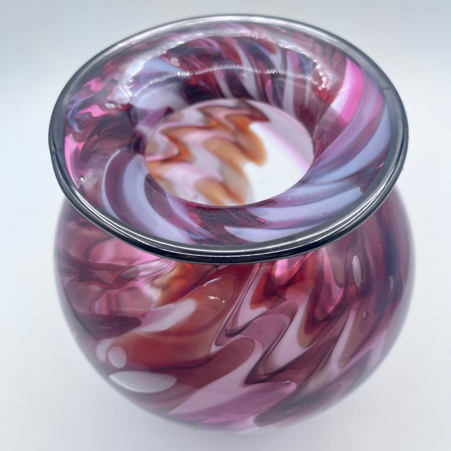 Hand Blown Lava Vase