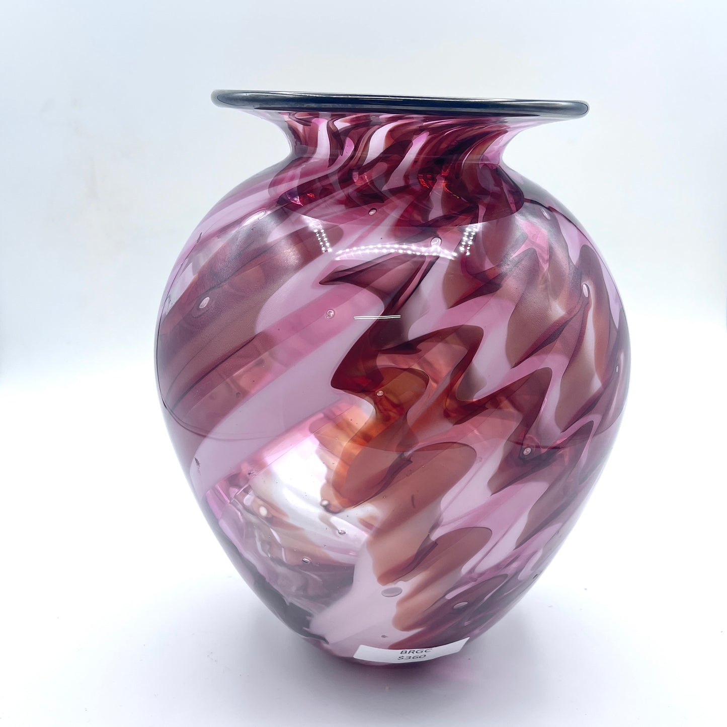 Hand Blown Lava Vase