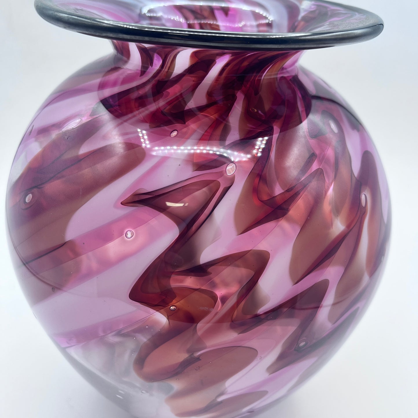 Hand Blown Lava Vase