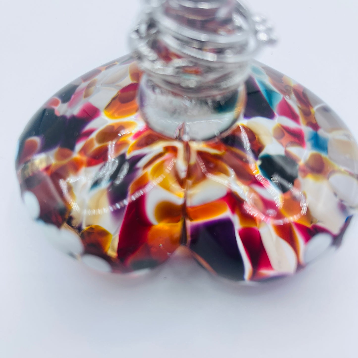 Glass Heart Ring Stand and Jewelry Holder