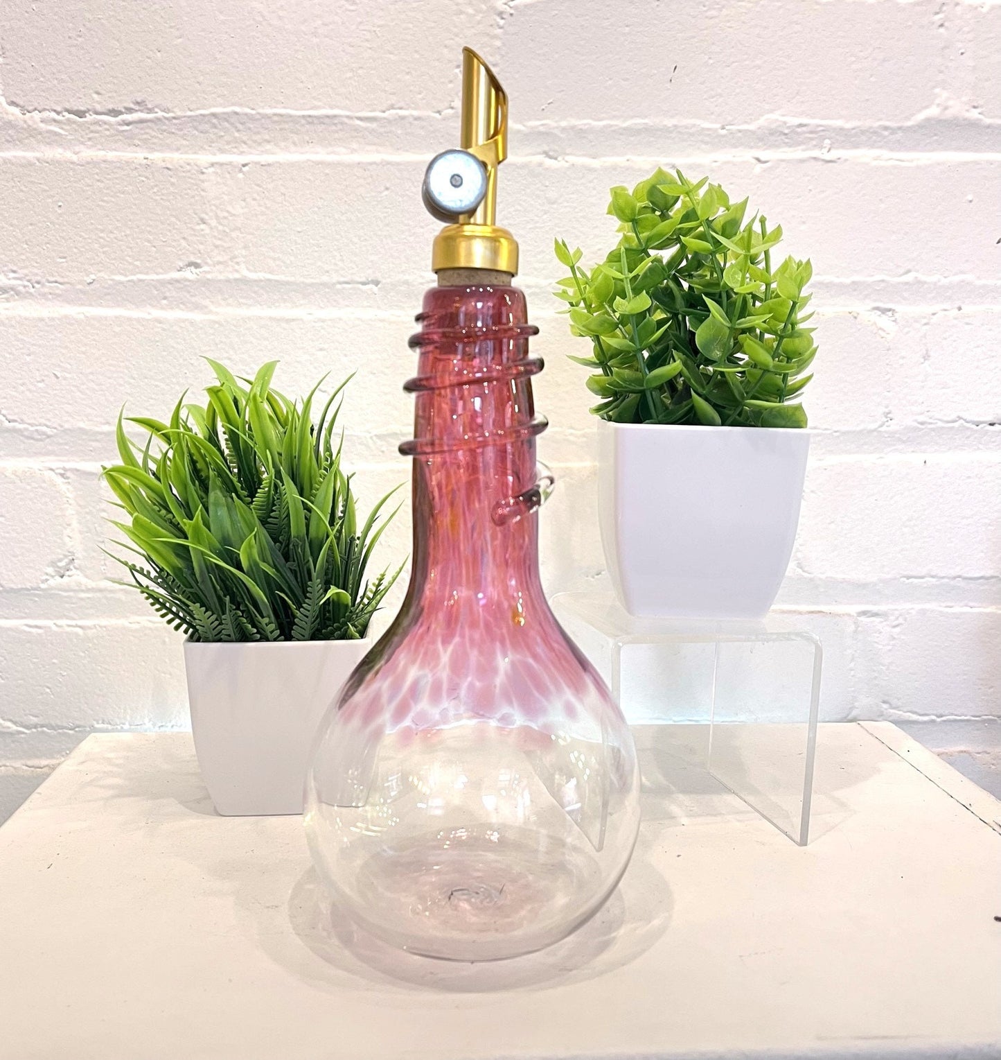 Olive Oil & Vinegar Spiral Neck Drizzler Cruet Bottle