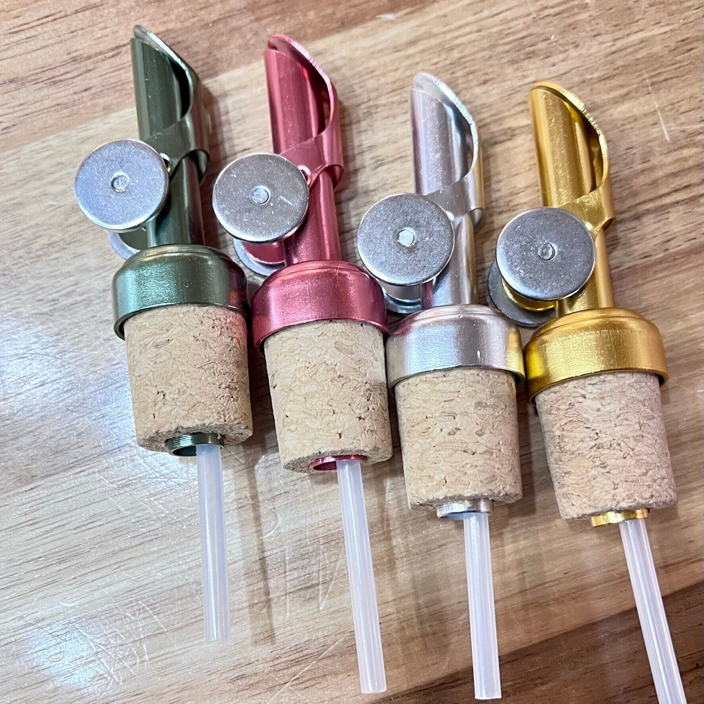 Olive Oil and Vinegar Weighted Pour Spout- 4 colors
