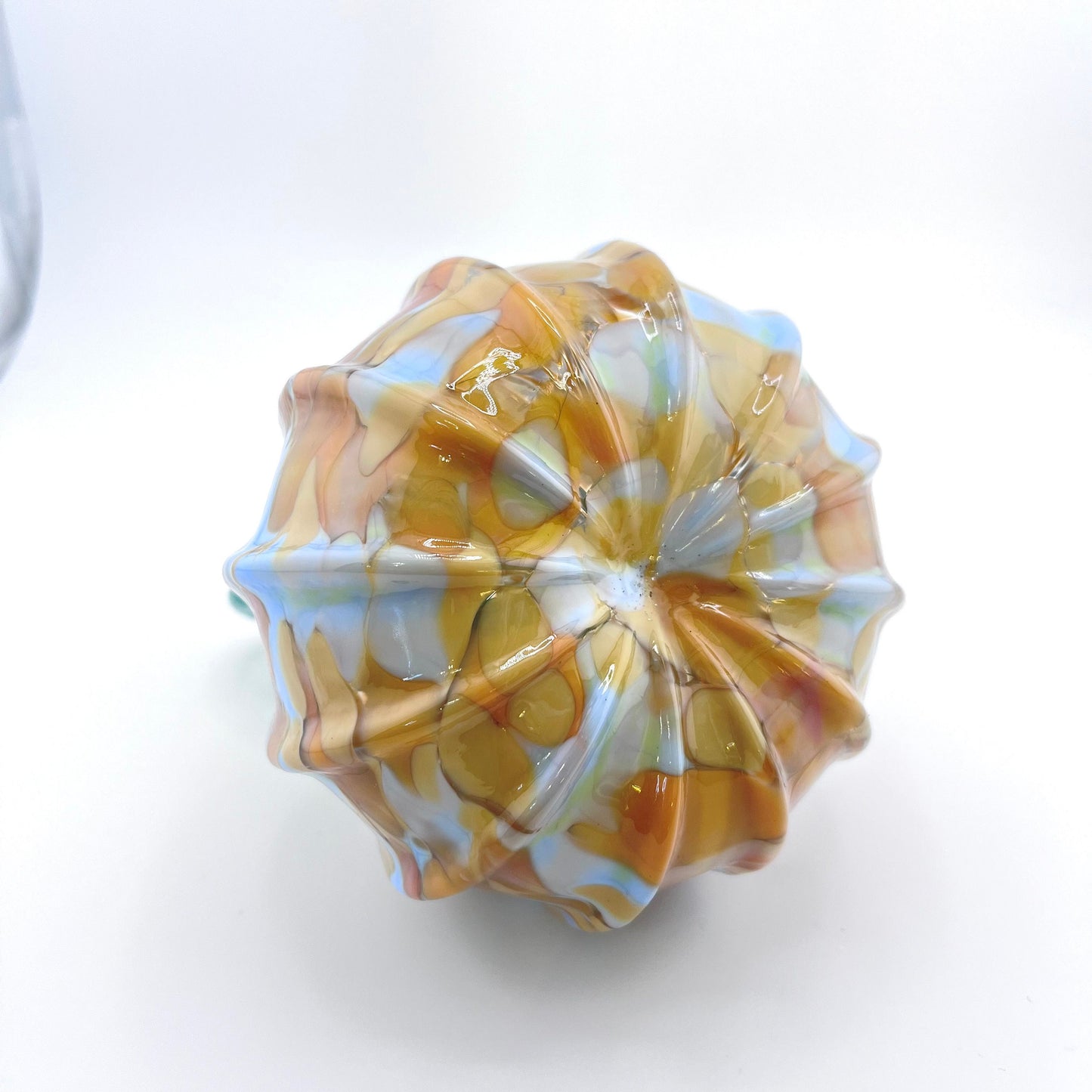 Hand Blown Glass Pumpkin - Ready to Ship