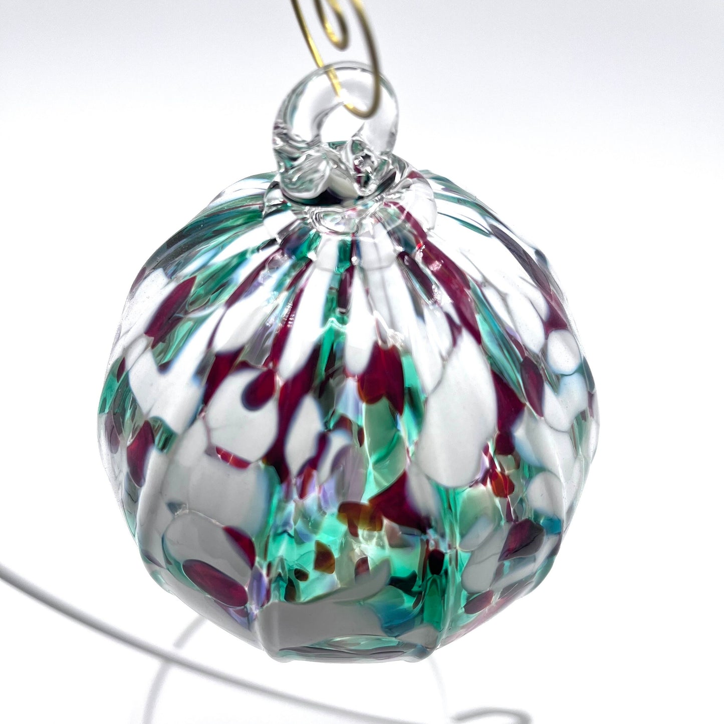 Holiday Hand Blown Glass Ornament