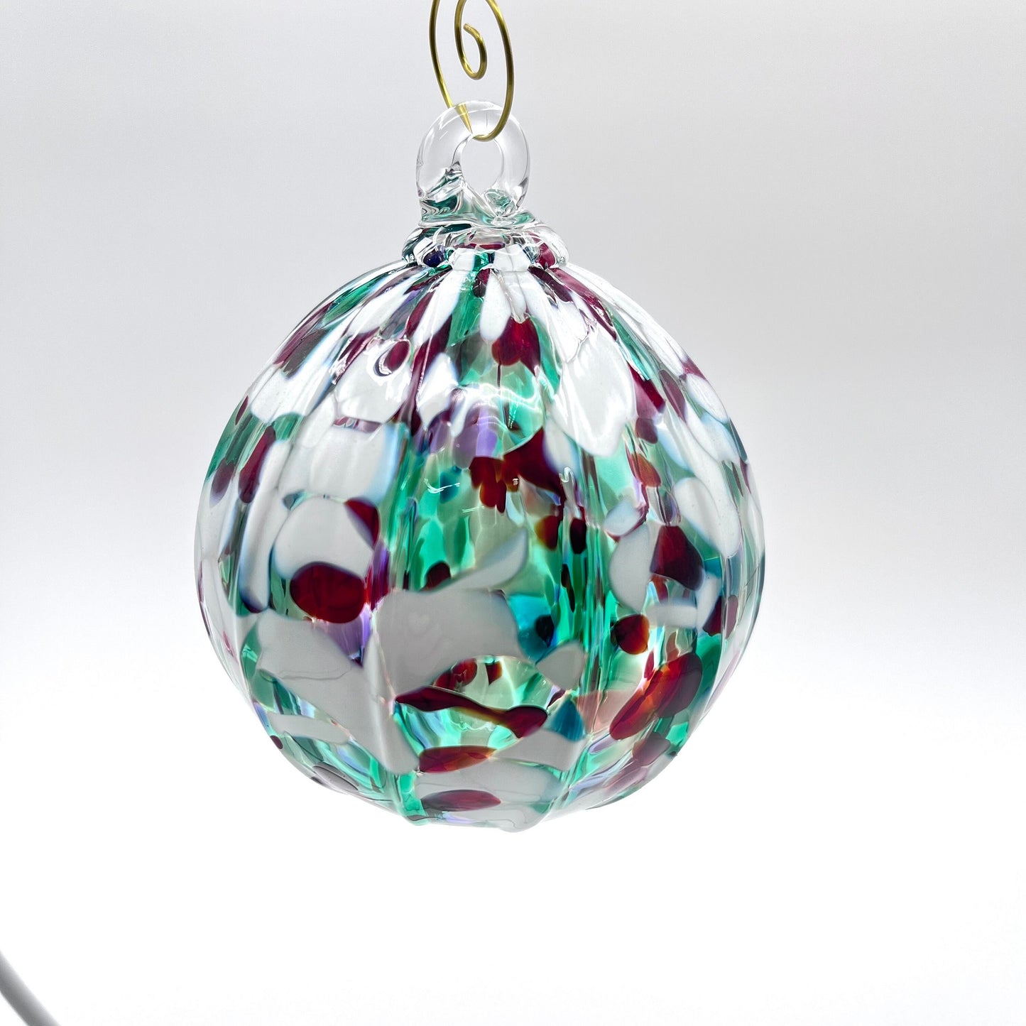 Holiday Hand Blown Glass Ornament