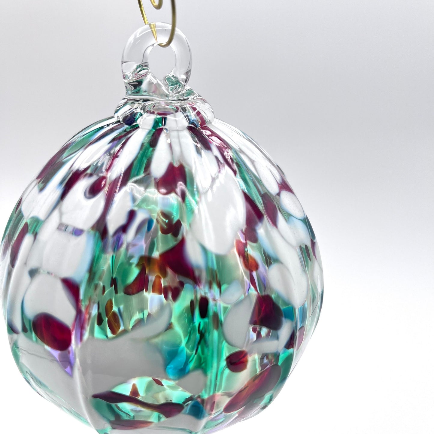 Holiday Hand Blown Glass Ornament