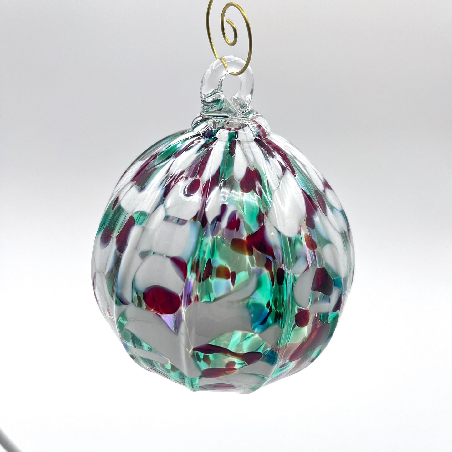 Holiday Hand Blown Glass Ornament