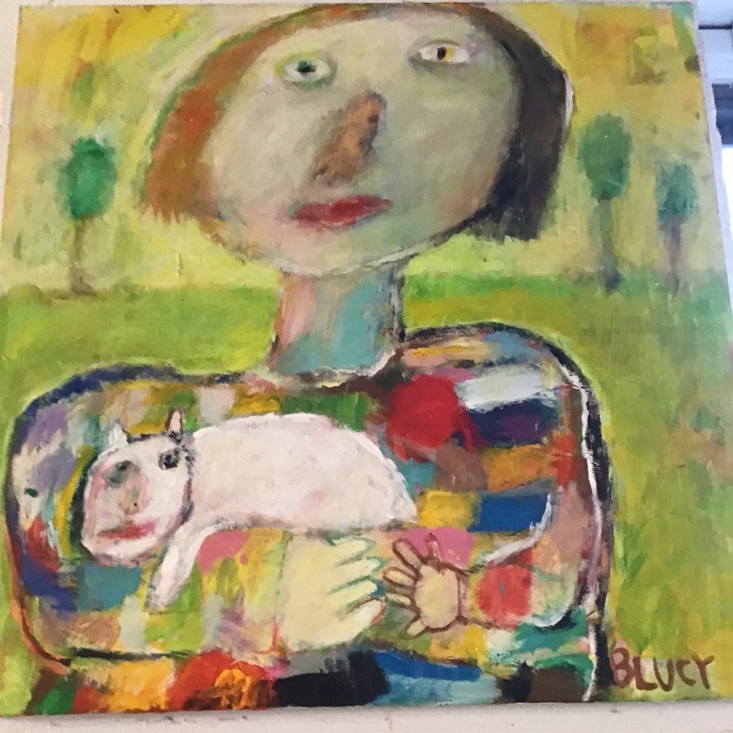 Girl with cat