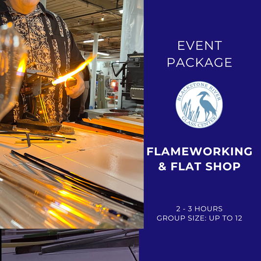 Private Group Glass Experience – Flameworking & Flat Glass Studio Rotation