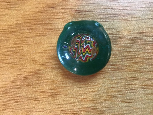 Rasta wig wag green back pendant