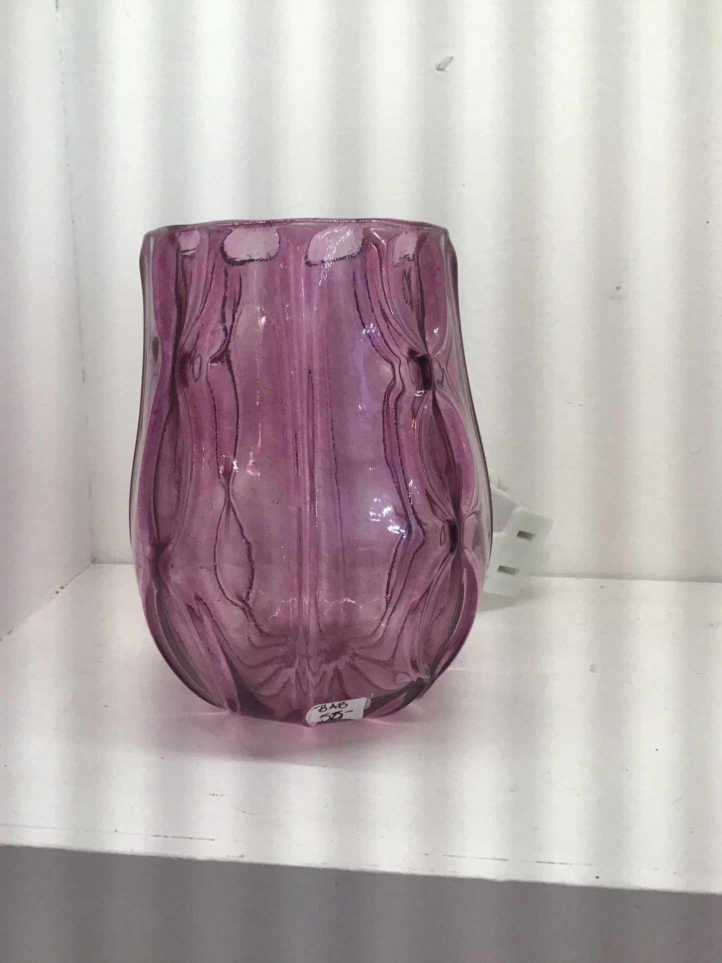 Purple Ribbon Glasses designed by Brian Bigelow with textured glass pattern