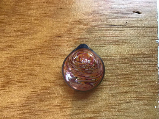 Red yellow orange wig wag pendent