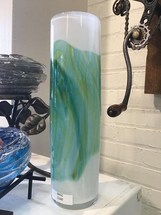 Green band vase