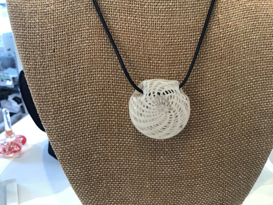 White reticello pendant
