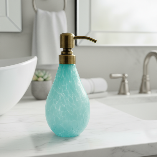 Pastel Series Handblown Glass Soap Dispensers