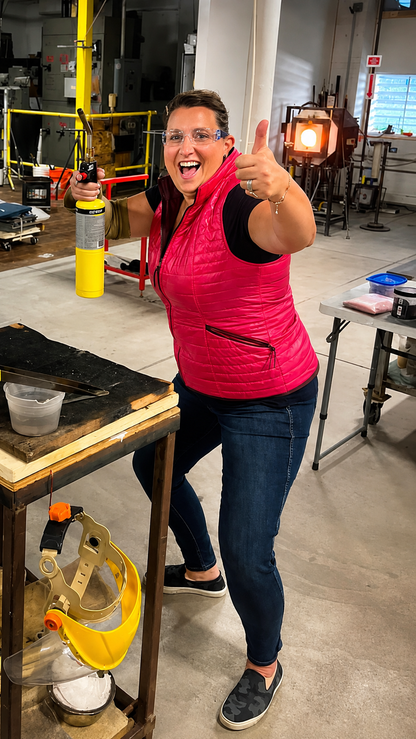 Hot Glass & Cool Tiles-A Mahjong + Glassblowing Experience