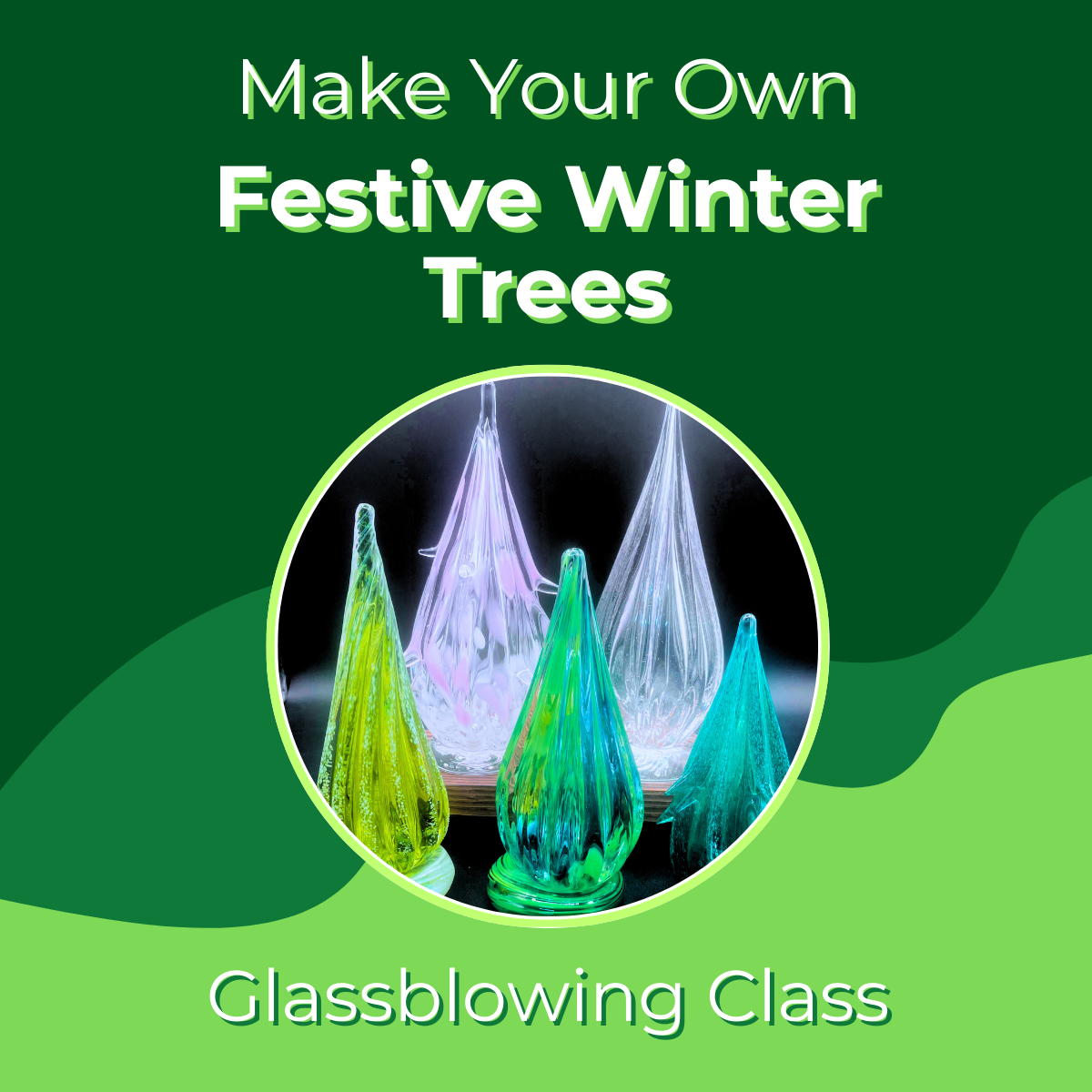 Festive Winter Christmas Trees!