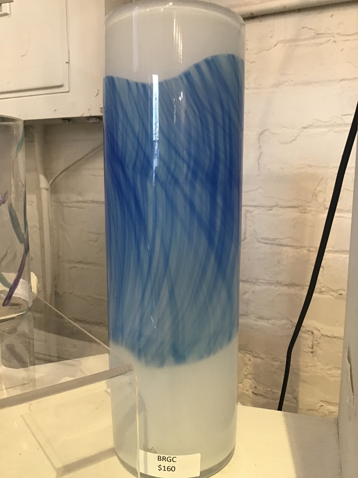 Blue band vase