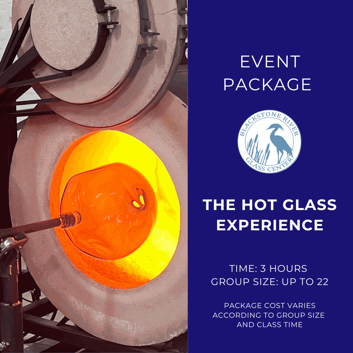 Private Group Glassblowing - The Hot Glass Experience Event ...