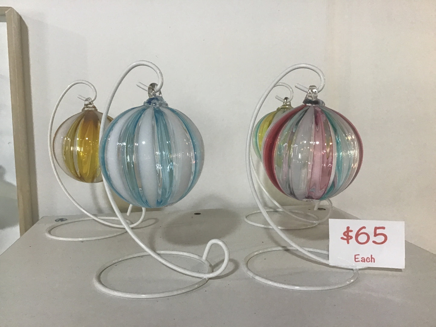 Striped ornaments
