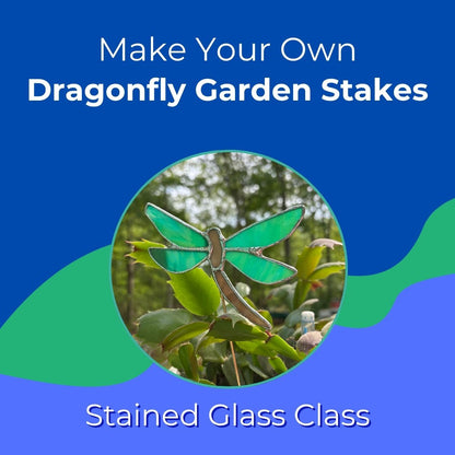 Stained Glass Dragonfly Garden Stake Class