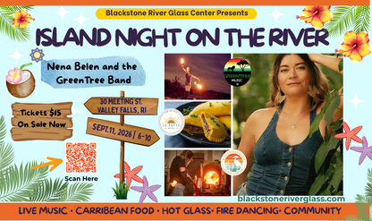 Island Night: Blown Glass Fishing Net Float