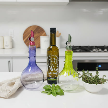 Hyacinth Oil and Vinegar Drizzler Bottles