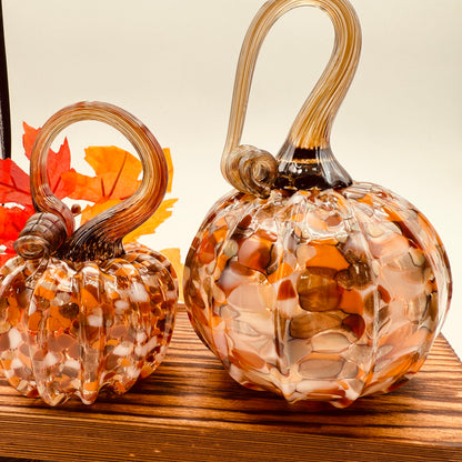 Fall Special Glass Pumpkin Harvest Gold Home Decor