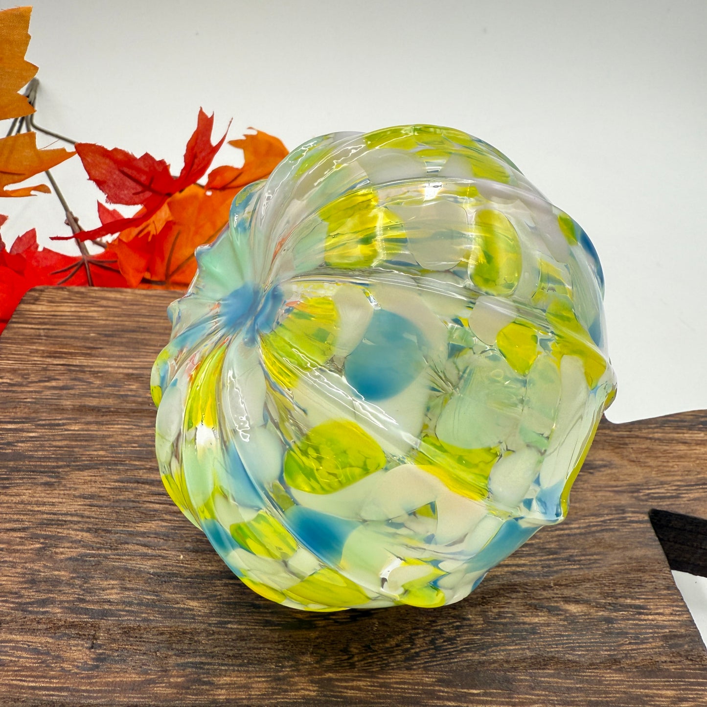 Fall Special Glass Pumpkin Buttercup Home Decor