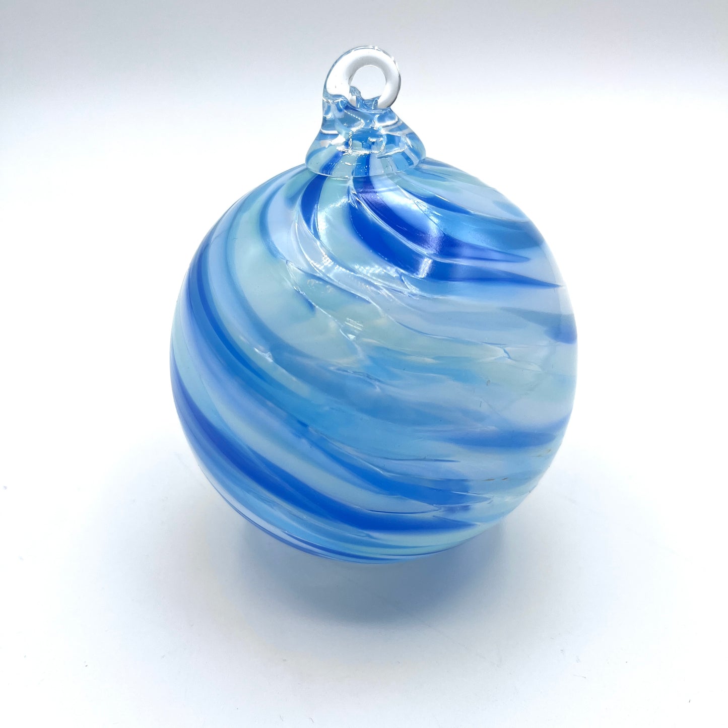 Sea Glass Twist Ornament Hand-Blown Glass
