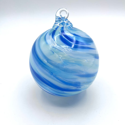 Sea Glass Twist Ornament Hand-Blown Glass