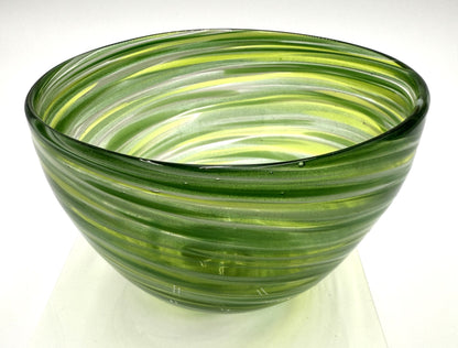 Emerald City Hand Blown Glass Bowl
