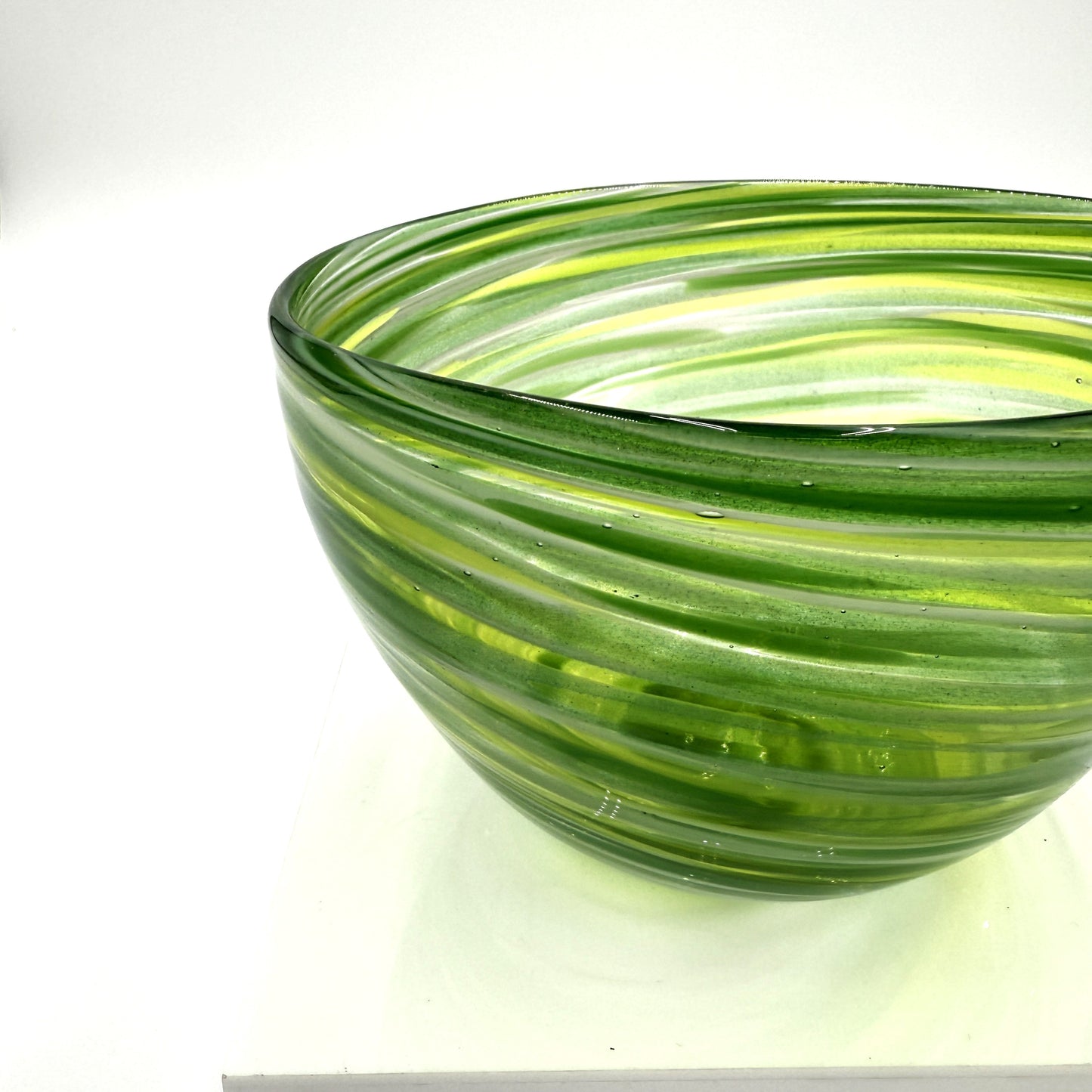 Emerald City Hand Blown Glass Bowl