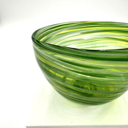 Emerald City Hand Blown Glass Bowl