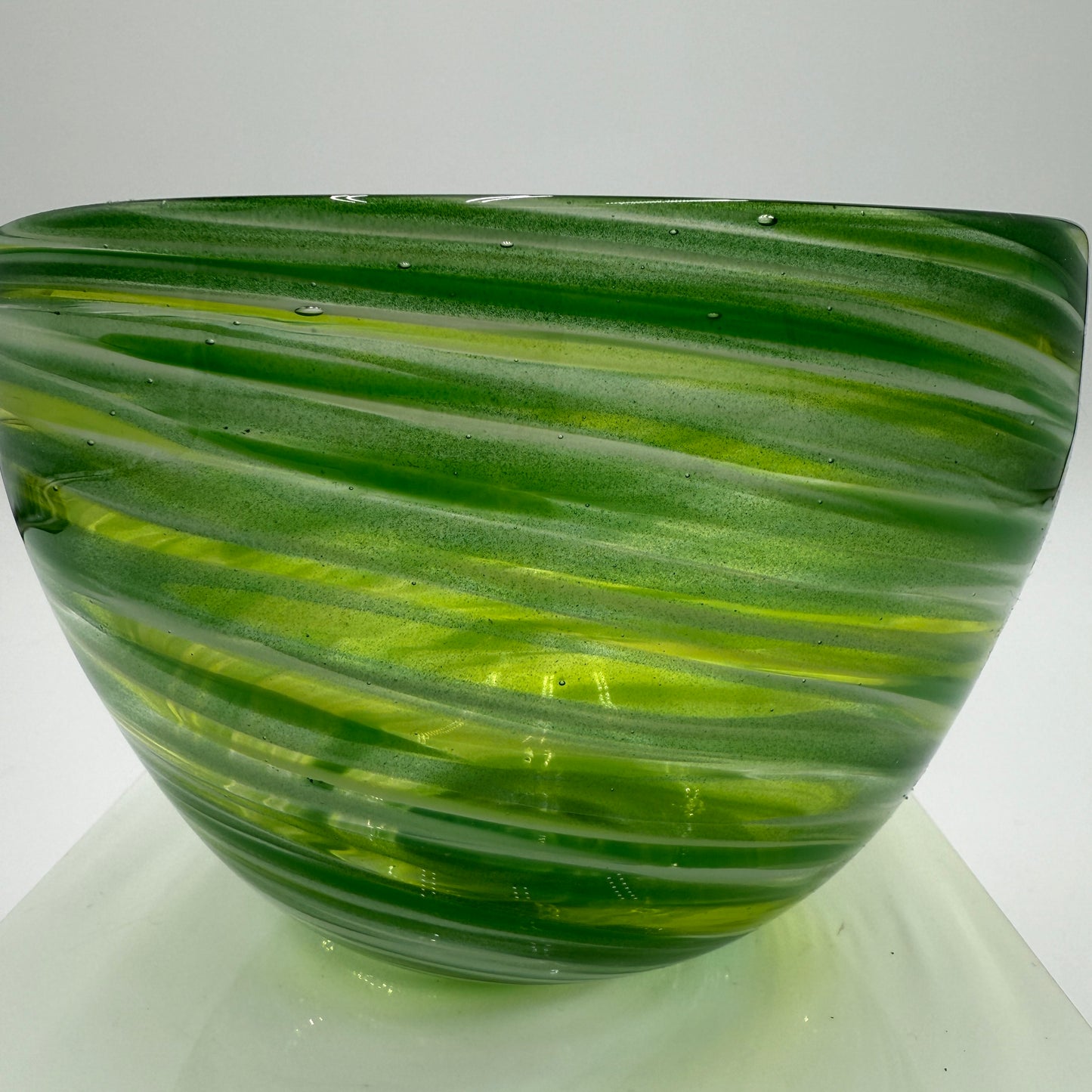 Emerald City Hand Blown Glass Bowl