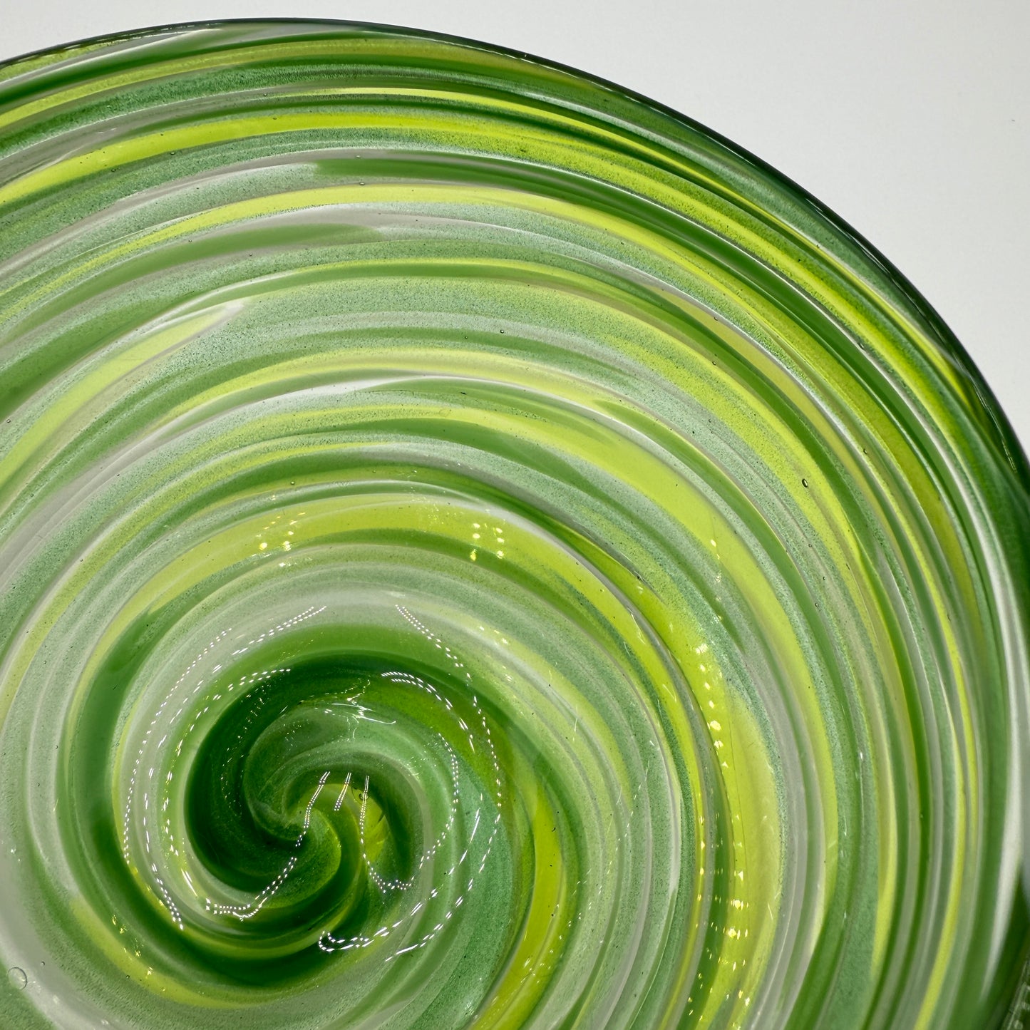 Emerald City Hand Blown Glass Bowl