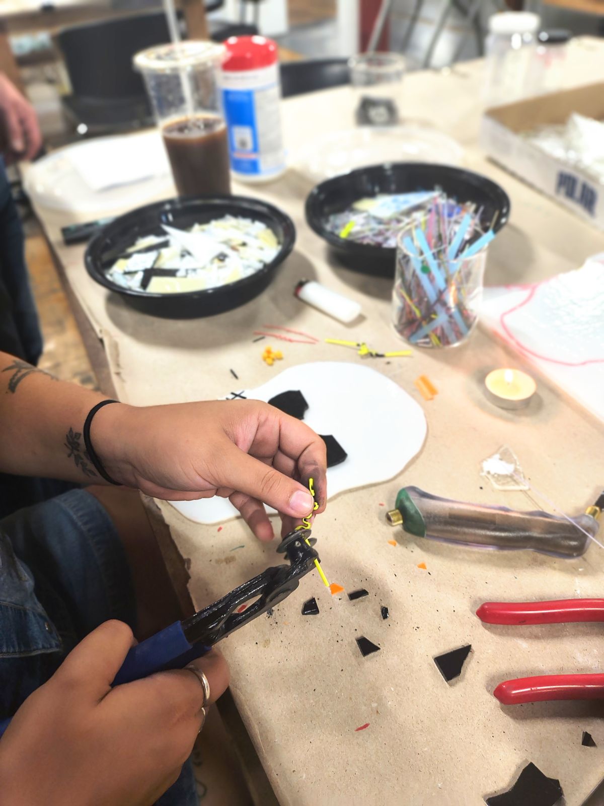Fused Glass Lantern Class – Design & Fuse Artistic Lantern Panels by Hand