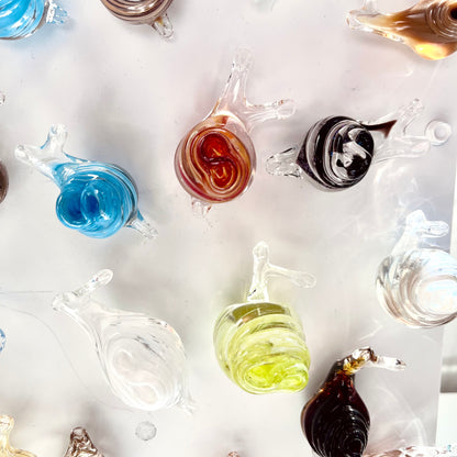 Miniature Glass Snail Magnets
