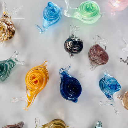 Miniature Glass Snail Magnets