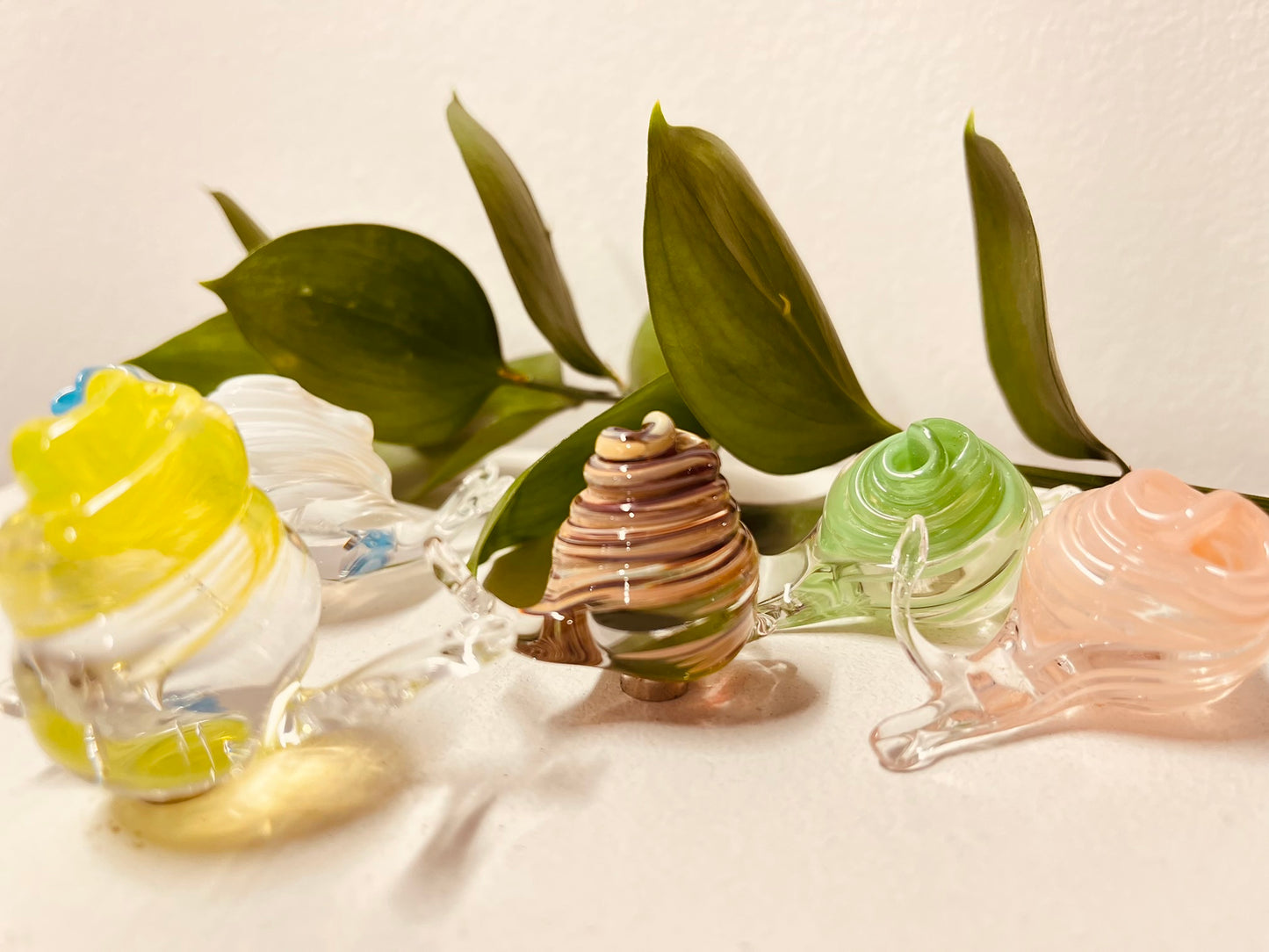 Miniature Glass Snail Magnets